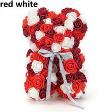 Load image into Gallery viewer, Artificial Flowers 25cm Rose Bear Girlfriend Anniversary Christmas Valentine's Day Gift Birthday Present For Wedding Party