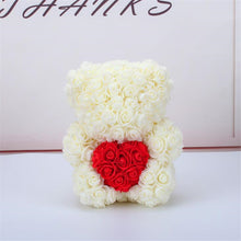 Load image into Gallery viewer, Artificial Flowers 25cm Rose Bear Girlfriend Anniversary Christmas Valentine's Day Gift Birthday Present For Wedding Party