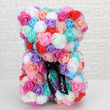Load image into Gallery viewer, Artificial Flowers 25cm Rose Bear Girlfriend Anniversary Christmas Valentine's Day Gift Birthday Present For Wedding Party