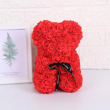 Load image into Gallery viewer, Artificial Flowers 25cm Rose Bear Girlfriend Anniversary Christmas Valentine's Day Gift Birthday Present For Wedding Party