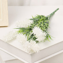 Load image into Gallery viewer, Artificial Flowers Flocked Plastic Lavender Bundle Fake Plants Wedding