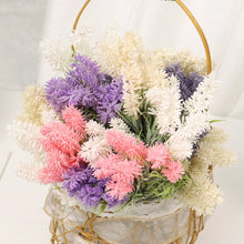 Load image into Gallery viewer, Artificial Flowers Flocked Plastic Lavender Bundle Fake Plants Wedding