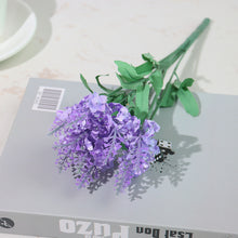 Load image into Gallery viewer, Artificial Flowers Flocked Plastic Lavender Bundle Fake Plants Wedding Bridle Bouquet