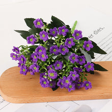 Load image into Gallery viewer, Artificial Flowers Rose Buds Lot Gypsophila Fake Artificial Plant Flower Bouquet For Wedding Home Festation DIY Decoration