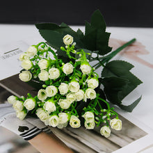Load image into Gallery viewer, Artificial Flowers Rose Buds Lot Gypsophila Fake Artificial Plant Flower Bouquet For Wedding Home Festation DIY Decoration