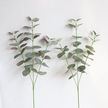 Load image into Gallery viewer, Artificial Leaves Branch Retro Green Silk Eucalyptus Leaf for Home Decor Wedding Plants Faux Fabric Foliage Room Decoration 68CM