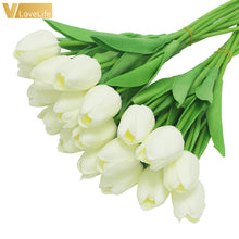 Load image into Gallery viewer, Artificial Tulip Flowers Mini Tulip Flowers Fakes Flowers Real Wedding Flowers Wedding Banquet Bridal Home Decor Valentines Day