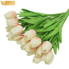 Load image into Gallery viewer, Artificial Tulip Flowers Mini Tulip Flowers Fakes Flowers Real Wedding Flowers Wedding Banquet Bridal Home Decor Valentines Day