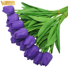 Load image into Gallery viewer, Artificial Tulip Flowers Mini Tulip Flowers Fakes Flowers Real Wedding Flowers Wedding Banquet Bridal Home Decor Valentines Day