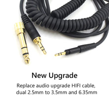 Load image into Gallery viewer, Audio Spring HiFi Stereo Cable for SENNHEISER HD6 HD7 HD8 HD515 HD518 HD 558 598 549 569 579 595 599 Earphone Wire Headset Cord