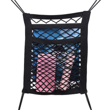 Load image into Gallery viewer, Car Storage Net Bag Organizer Holder Mesh Seat Back Hanging Trunk Luggage Hooks String Kit Off Road 4x4 Truck Auto Accessories