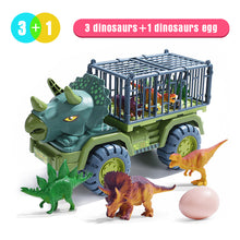 Load image into Gallery viewer, Car Toy Dinosaurs Transport Car dinosaur Carrier Truck Toy indominus rex jurassic world dinosaurs toys christmas gifts for Kids