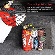 Load image into Gallery viewer, Car Back Rear Mesh Trunk Seat Elastic String Net Magic Sticker Universal Storage Bag Pocket Cage Auto Organizer Seat Back Bag
