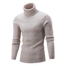 Load image into Gallery viewer, Autumn Winter Men's Turtleneck Sweater Men's Knitting Pullovers Rollneck Knitted Sweater Warm Men Jumper Slim Fit Casual Sweater
