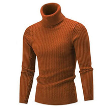 Load image into Gallery viewer, Autumn Winter Men's Turtleneck Sweater Men's Knitting Pullovers Rollneck Knitted Sweater Warm Men Jumper Slim Fit Casual Sweater