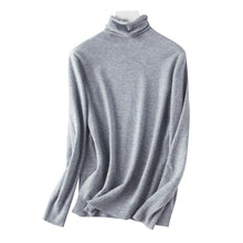 Load image into Gallery viewer, Women's Sweater Turtleneck Slim Fit Basic Pullovers Fashion Korean Knit Tops Bottoming Sweater Stretch Jumpers