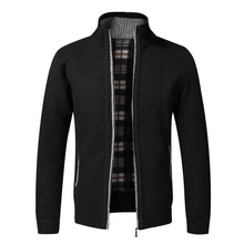 Load image into Gallery viewer, Autumn Winter Warm Cardigan Men Fleece Zipper Sweaters Jackets Mens Slim Fit Knitted Sweater coat Thick Cardigan Sweater Coat for Men