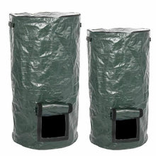 Load image into Gallery viewer, Collapsible Garden Yard Compost Bag with Lid Environmental Organic Ferment Waste Collector Refuse Sacks Composter
