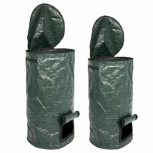 Load image into Gallery viewer, Collapsible Garden Yard Compost Bag with Lid Environmental Organic Ferment Waste Collector Refuse Sacks Composter