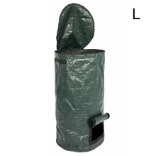Load image into Gallery viewer, Collapsible Garden Yard Compost Bag with Lid Environmental Organic Ferment Waste Collector Refuse Sacks Composter