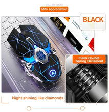 Load image into Gallery viewer, Wireless Optical 2.4G USB Gaming Mouse 1600DPI 7 Color LED Backlit Rechargeable Silent Mice For PC Laptop
