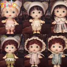 Load image into Gallery viewer, BJD Dolls for Girls 10cm OB11 Mini Doll 3D Blue Green Eyes Kawaii Pocket Toys Cute Surprise Face Clothes Girls Toy Birthday Gift
