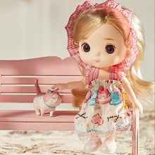 Load image into Gallery viewer, BJD Mini 16cm Doll 13 Movable Joints 1/8 Multi-color Eyeball Doll and Clothes Can Dress Up Girls DIY Toys Birthday Gifts