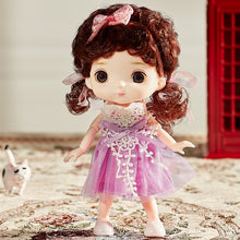 Load image into Gallery viewer, BJD Mini 16cm Doll 13 Movable Joints 1/8 Multi-color Eyeball Doll and Clothes Can Dress Up Girls DIY Toys Birthday Gifts