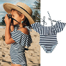 Load image into Gallery viewer, Swimwear Baby Girls Toddler Kids Swimsuit One Piece Flower Girls Holiday Beachwear Children Printing Bathing Suit