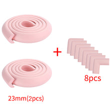 Load image into Gallery viewer, Baby Safety Proofing 4M+8pcs Edge Corner Guards Desk Table Corner Protector Children Protection Furniture Bumper Corner Cushion