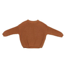 Load image into Gallery viewer, Baby Solid Casual Basic Crewneck Thick Kids Slouchy Soft Wool Clothing for Boys Girls Autumn Winter Sweaters Hooded Top