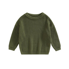 Load image into Gallery viewer, Baby Solid Casual Basic Crewneck Thick Kids Slouchy Soft Wool Clothing for Boys Girls Autumn Winter Sweaters Hooded Top