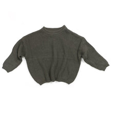 Load image into Gallery viewer, Baby Solid Casual Basic Crewneck Thick Kids Slouchy Soft Wool Clothing for Boys Girls Autumn Winter Sweaters Hooded Top