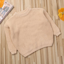 Load image into Gallery viewer, Baby Solid Casual Basic Crewneck Thick Kids Slouchy Soft Wool Clothing for Boys Girls Autumn Winter Sweaters Hooded Top