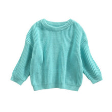 Load image into Gallery viewer, Baby Solid Casual Basic Crewneck Thick Kids Slouchy Soft Wool Clothing for Boys Girls Autumn Winter Sweaters Hooded Top