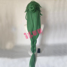 Load image into Gallery viewer, Baizhu Wig Genshin Impact Cosplay Costume Green High Temperature Resistant Long Wigs Character Accessories