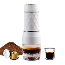 Load image into Gallery viewer, Portable Coffee Maker Espresso Machine Hand Press Capsule Ground Coffee Brewer Portable for Travel and Picnic