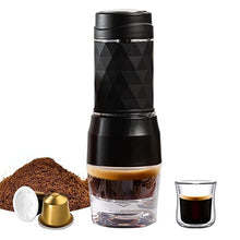 Load image into Gallery viewer, Portable Coffee Maker Espresso Machine Hand Press Capsule Ground Coffee Brewer Portable for Travel and Picnic