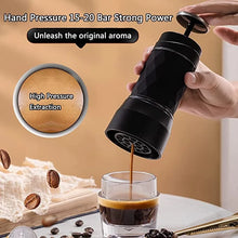 Load image into Gallery viewer, Portable Coffee Maker Espresso Machine Hand Press Capsule Ground Coffee Brewer Portable for Travel and Picnic