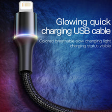 Load image into Gallery viewer, USB Cable For iPhone 12 11 Pro XS Max Xr X 8 7 6 LED Lighting Fast Charging Charger Date Phone Cable For iPad Wire Cord