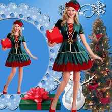 Load image into Gallery viewer, Men Women Christmas Adult Santa Claus Cosplay Costume Carnival Xmas Party Elf Festival Couple Fancy Dress Stage Costume