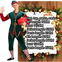 Load image into Gallery viewer, Men Women Christmas Adult Santa Claus Cosplay Costume Carnival Xmas Party Elf Festival Couple Fancy Dress Stage Costume