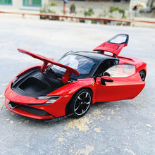 Load image into Gallery viewer, 1:24 Ferrari SF90 Stradale Car Model Die-casting Metal Model Children Toy Boyfriend Gift Simulated Alloy Car Collection