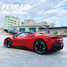 Load image into Gallery viewer, 1:24 Ferrari SF90 Stradale Car Model Die-casting Metal Model Children Toy Boyfriend Gift Simulated Alloy Car Collection