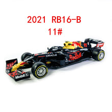 Load image into Gallery viewer, 1:43 2021 F1 Red Bull Racing RB16B 33# Max Verstappen 11# Sergio Perez Formula one Simulation alloy super toy car model
