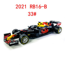 Load image into Gallery viewer, 1:43 2021 F1 Red Bull Racing RB16B 33# Max Verstappen 11# Sergio Perez Formula one Simulation alloy super toy car model