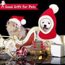 Load image into Gallery viewer, Benepaw Christmas Dog Hat Costume For Large Medium Dog Headwear Warm Winter Comfortable Pet Knitting Hat Pompon Decorations