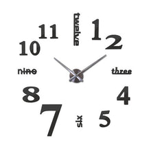 Load image into Gallery viewer, Wall Clock Affordable mirror effect home decoration wall stickers Brief style still life quartz living room Affordable