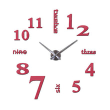 Load image into Gallery viewer, Wall Clock Affordable mirror effect home decoration wall stickers Brief style still life quartz living room Affordable