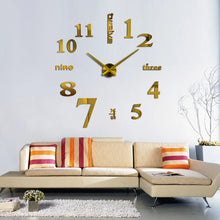 Load image into Gallery viewer, Wall Clock Affordable mirror effect home decoration wall stickers Brief style still life quartz living room Affordable